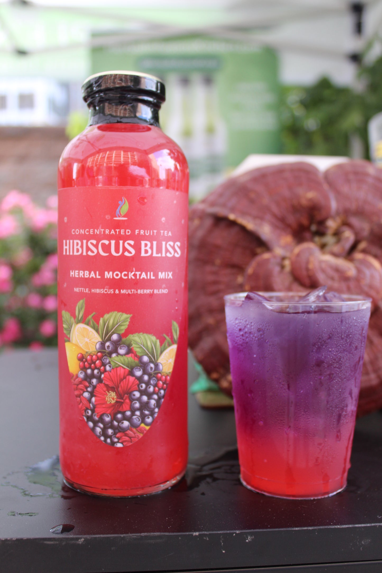 16oz Premium Hibiscus Bliss Mocktail mix Blend