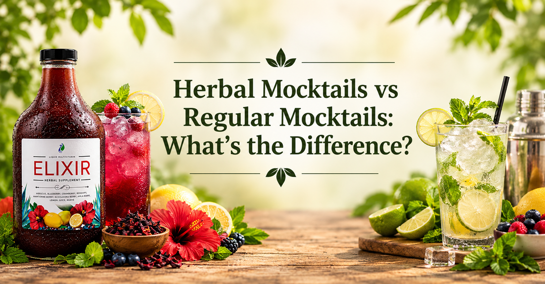 Herbal Mocktails vs Regular Mocktails: What's the Difference?