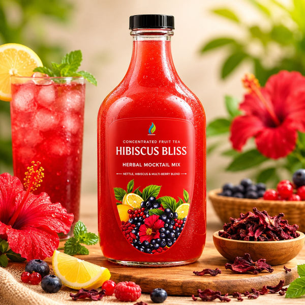 Hibiscus Bliss Infused with Tonics herbal mocktail mix