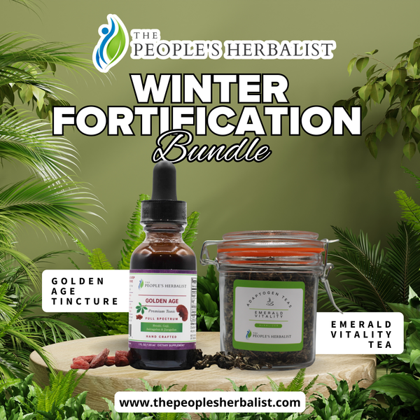 Winter Fortification Bundle: Golden Age Tincture + Emerald Vitality Tea