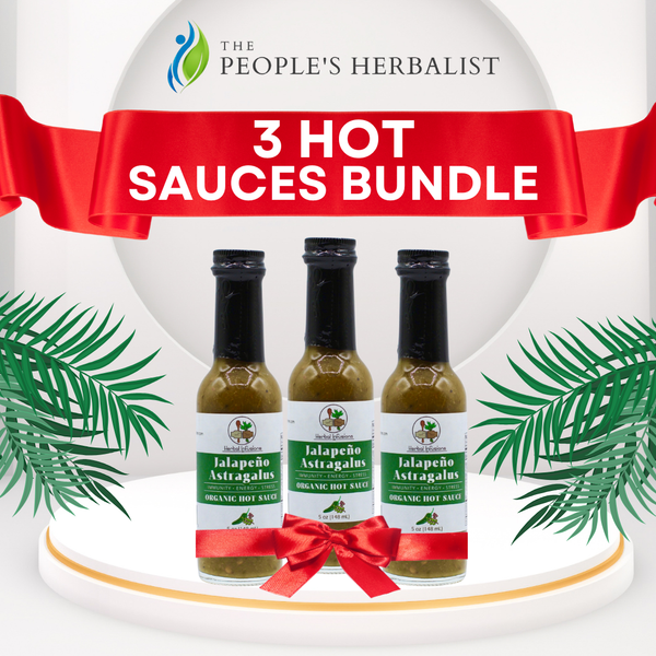 3 Jalapeño Astragalus Hot Sauces Bundle