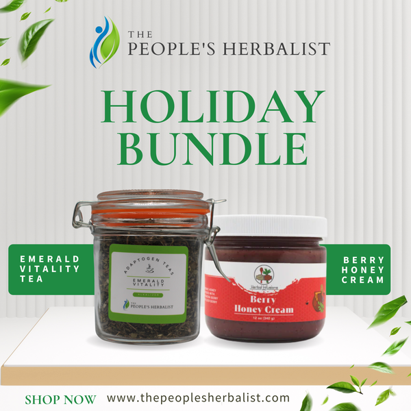 Holiday Wellness Bundle: Emerald Vitality Tea + Berry Cream Honey